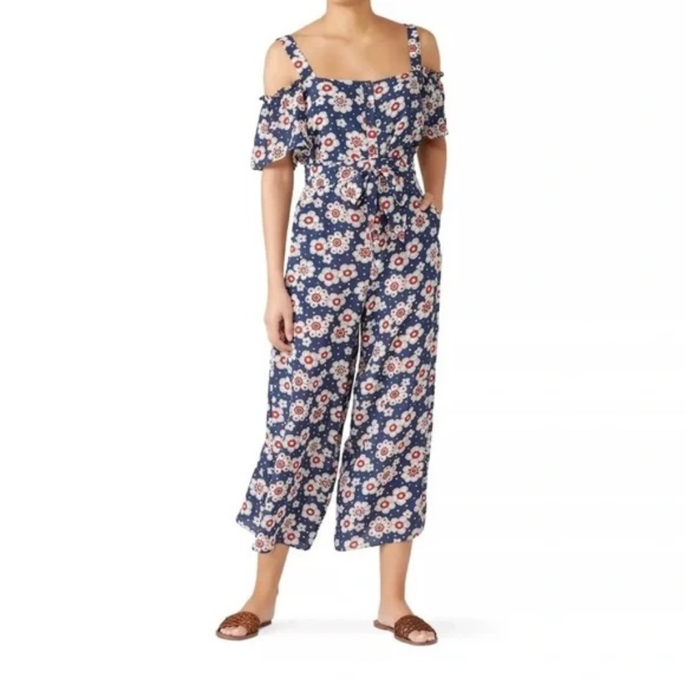 Mih Jeans Elodie silk belted jumpsuit sz xs